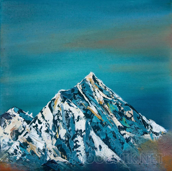 Картина Бирюзовая гора. Размеры: 40x60, Год: 2022, Цена: 31400 рублей ...