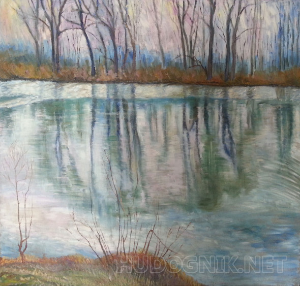 Картина "Большая вода". Размеры: 90x100, Цена: 55000 рублей Художник ...
