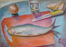 still life with herring