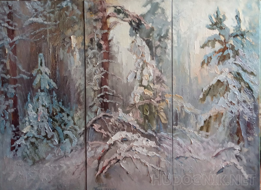 Триптих Зимний лес
