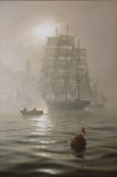 ship in the fog