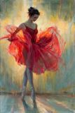 Балерина в красном