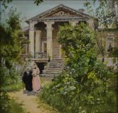 Jardín de la abuela, V. Polenov, copia.