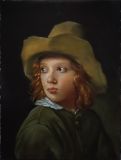 Retrato de un niño con sombrero