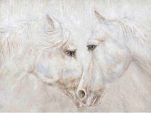 Dos caballos blancos