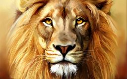 Stately lion