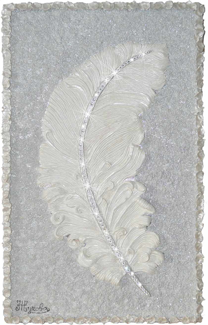 "Angel Feather" Jewelry and decorative painting