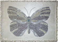 &quot;Серебряная бабочка&quot; Ювелирно–декоративная картина