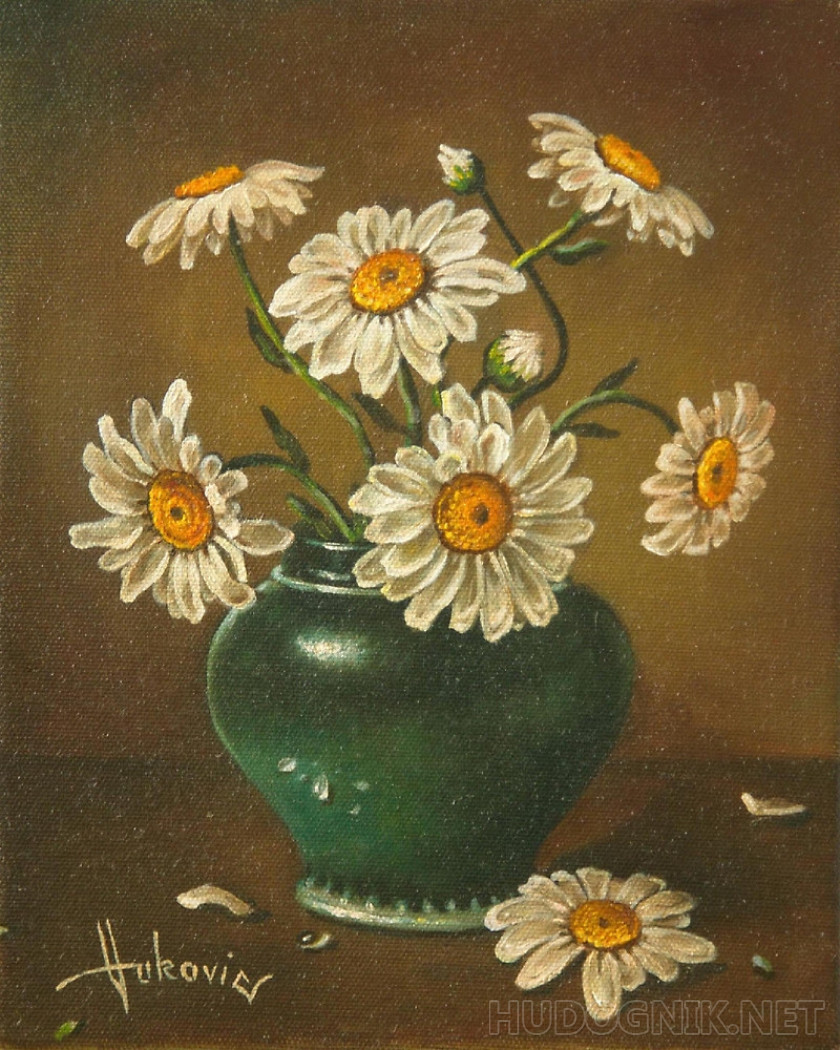 Daisies in a vase