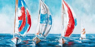 Bright sailboats