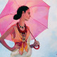 Девушка с розовым зонтом