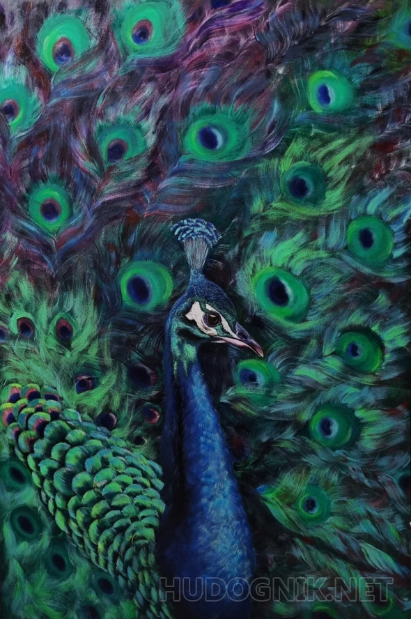 Картина Павлин. Размеры: 80x120, Год: 2022, Цена: 30132 рублей Художник ...