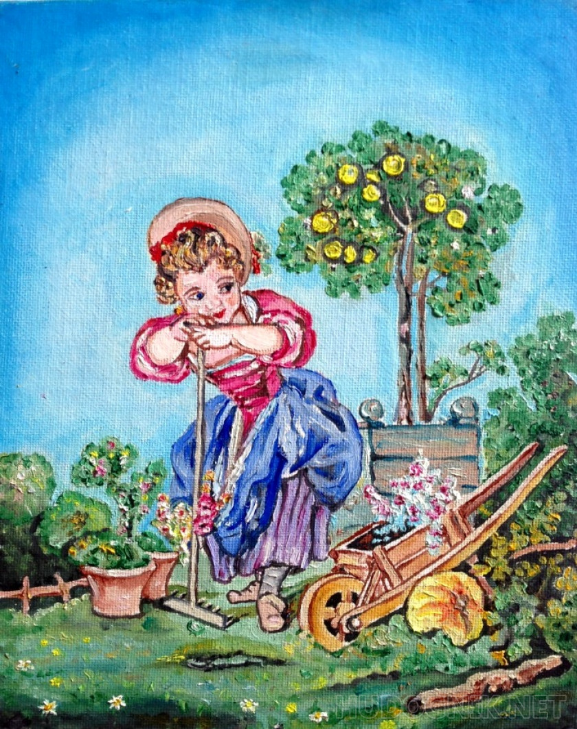 Маленькая садовница (реплика Франсуа Буше)