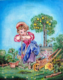 The little gardener (replica of françois Boucher)