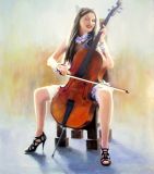 La niña y el violonchelo