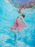 Girl under water