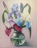 Irises in a vase