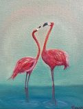 flamingo. love