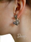 Small thistle earrings