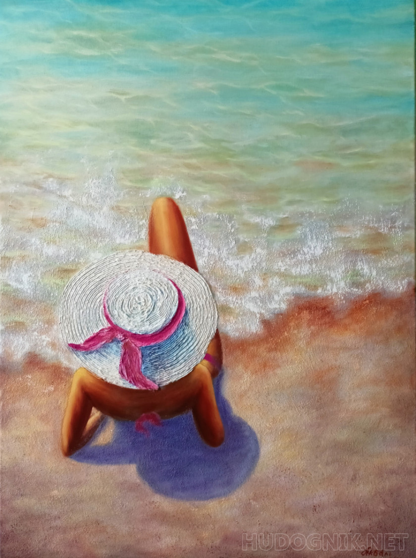 Textured painting "Vacation"