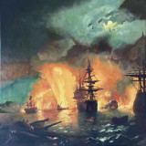 based on Aivazovsky&#039;s painting &quot;Chesme battle&quot;