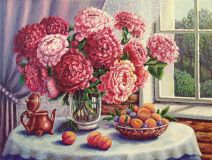 Still -life with peonies