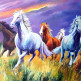 Картина с лошадьми Вольный ветер