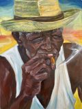 cubano con un cigarro