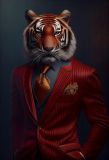 Tiger in a tuxedo