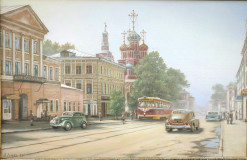 Landscape with tram