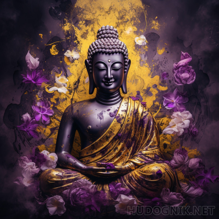 Текстурная картина Будда