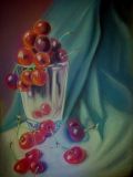Cherries in glass