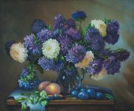 Still life with asters