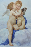 Copia del cuadro de Adolphe William Bouguereau El primer beso