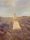 Girl in lavender fields