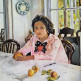 Копия картины Валентина Серова Девочка с персиками
