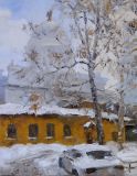 Patio de San Petersburgo en invierno