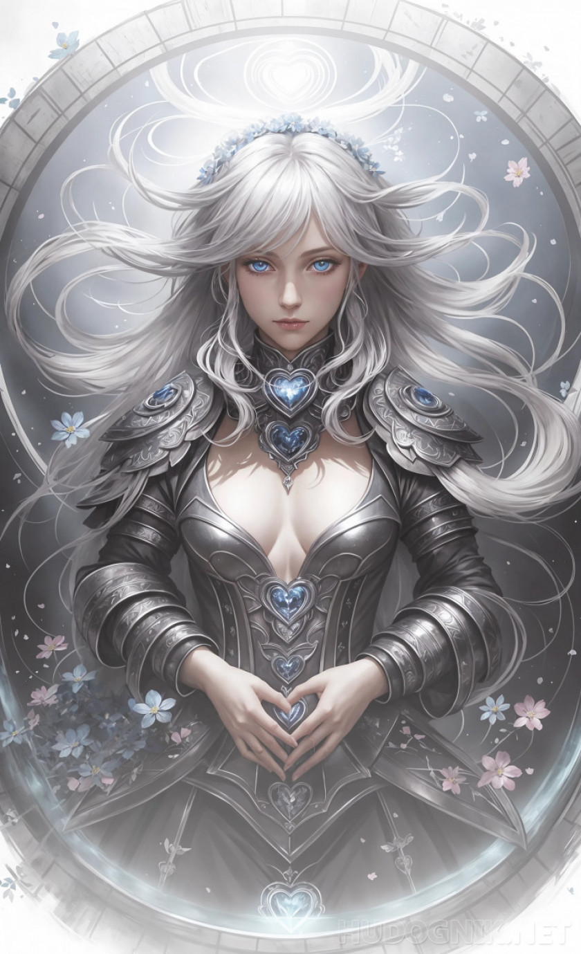 Серебряная принцесса-ведьма с украшениями
