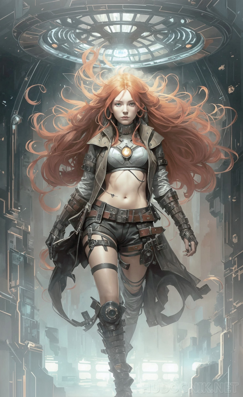 Red-haired witch warrior