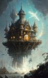 House-palace from a fantasy world