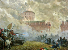 El avance. ( La defensa de smolensk de los invasores polacos en 1609 -1611 años.)