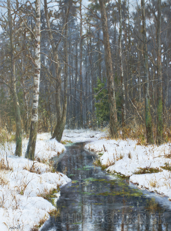 Картина Весенний лес. Размеры: 45x60, Год: 2024, Цена: 70000 рублей ...