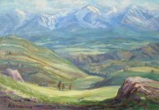 Montañas Altai. Vista de Actra