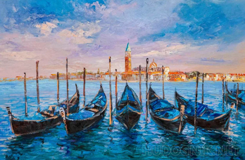 Венеция. Отдыхающие гондолы