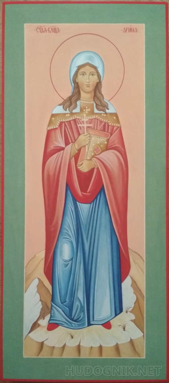 Картина Именная икона Святая Арина. Размеры: 25x40, Цена: 30000 рублей ...