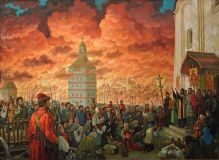 Blessing. ( Defense of Smolensk from the Polish invaders in 1609 -1611 ).