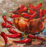 Still life with red pepper