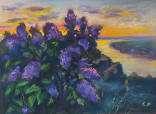 Lilac at sunset