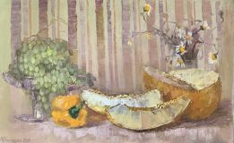 Still life with melon