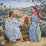 Christ and samaritan woman